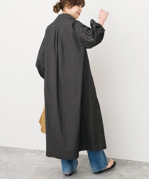 Spick & Span(スピックアンドスパン)の「TICCA / ティッカ フラワーレースワンピース(ワンピース・レディース・チャコールグレー/ホワイト・FREE)」の9枚目の写真