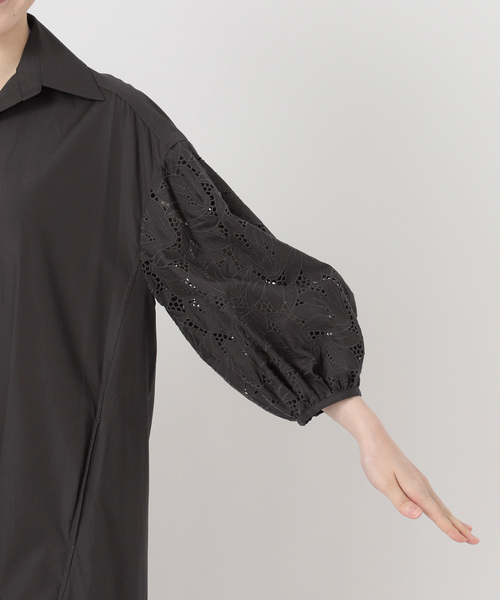 Spick & Span(スピックアンドスパン)の「TICCA / ティッカ フラワーレースワンピース(ワンピース・レディース・チャコールグレー/ホワイト・FREE)」の22枚目の写真