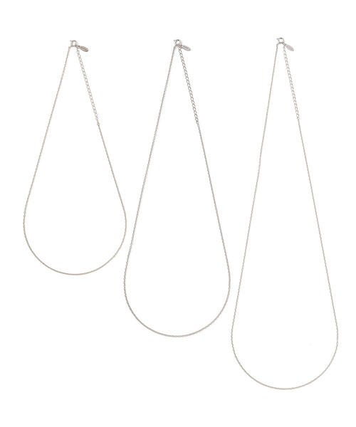 CRIMIE（クライミー）の「FINE SLIM CHAIN NECKLACE 38-45cm（ネックレス・メンズ・シルバー・ONE SIZE）」の4枚目の写真