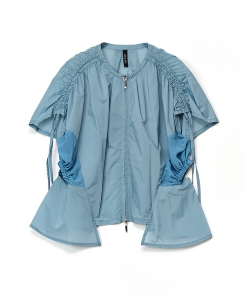 AULA AILA（アウラアイラ）の「【セットアップ着用可】エアーナイロントップス（シャツ/ブラウス・レディース・ライトブルー/カーキ/ブラック・0）」の16枚目の写真