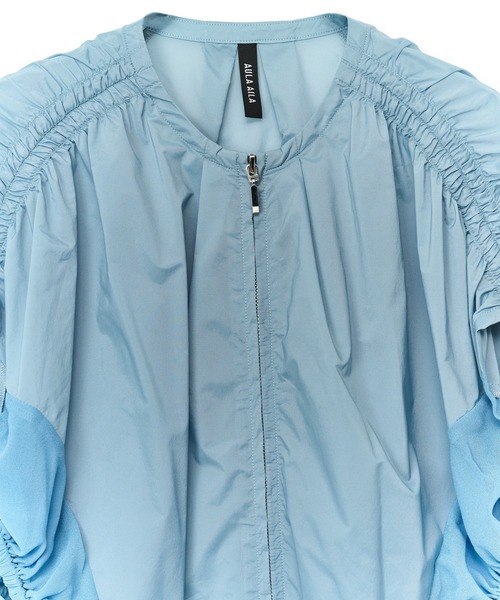 AULA AILA（アウラアイラ）の「【セットアップ着用可】エアーナイロントップス（シャツ/ブラウス・レディース・ライトブルー/カーキ/ブラック・0）」の19枚目の写真