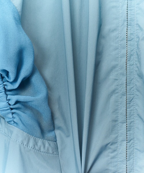 AULA AILA（アウラアイラ）の「【セットアップ着用可】エアーナイロントップス（シャツ/ブラウス・レディース・ライトブルー/カーキ/ブラック・0）」の22枚目の写真