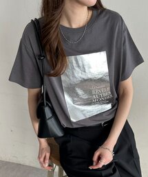 箔プリントTシャツ