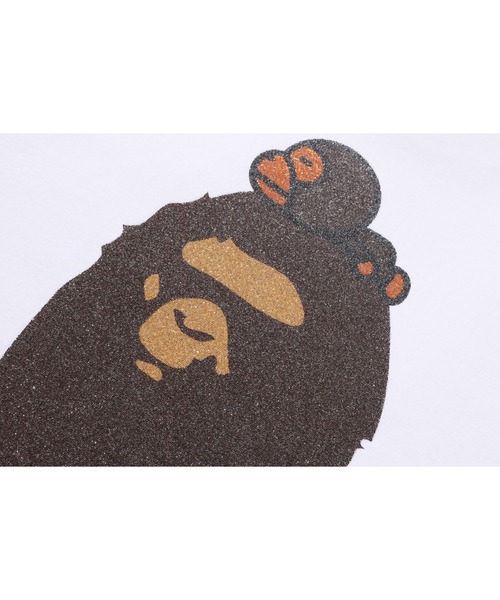 A BATHING APE(アベイシングエイプ)の「GLASS BEADS MILO ON BAPE TEE(Tシャツ/カットソー・メンズ・ブラック/ホワイト・LARGE/X-LARGE/SMALL/MEDIUM/XX-LARGE)」の3枚目の写真