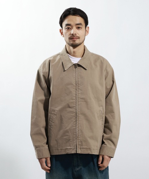 BAYFLOW（ベイフロー）の「【ストレッチ】ヴィンテージライクチノジャケット[セットアップ可]（ブルゾン・メンズ・チャコール/ベージュ・MEDIUM/LARGE）」の7枚目の写真