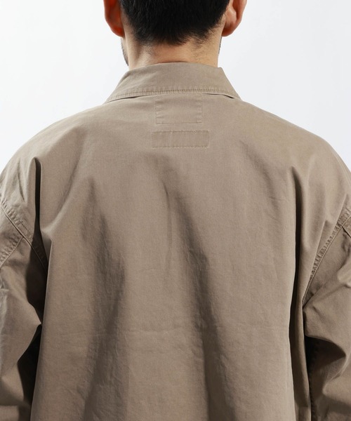 BAYFLOW（ベイフロー）の「【ストレッチ】ヴィンテージライクチノジャケット[セットアップ可]（ブルゾン・メンズ・チャコール/ベージュ・MEDIUM/LARGE）」の11枚目の写真