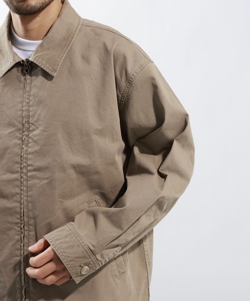BAYFLOW（ベイフロー）の「【ストレッチ】ヴィンテージライクチノジャケット[セットアップ可]（ブルゾン・メンズ・チャコール/ベージュ・MEDIUM/LARGE）」の12枚目の写真
