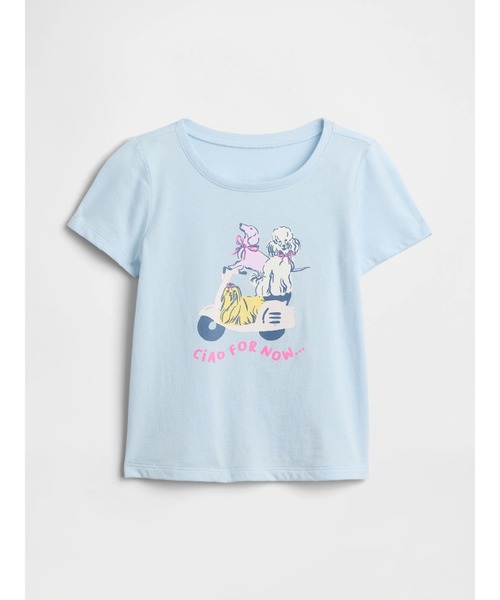 GAP(ギャップ)の「babyGap グラフィックTシャツ(Tシャツ/カットソー・キッズ・アイボリー/ブルー/ライトパープル/グリーン・110cm/105cm/100cm/95cm/90cm/80cm)」の1枚目の写真