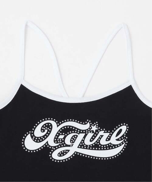 X-girl Stages（エックスガールステージス）の「メッシュショートトップス+ロゴキャミソールセット（Tシャツ/カットソー・キッズ・グリーン/カラフル/オフホワイト・130cm/120cm/110cm/100cm/90cm/140cm）」の13枚目の写真