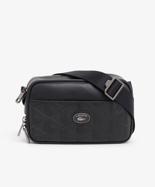 LACOSTE（ラコステ）の「モノグラム コンビネーションレポーターバッグ（ショルダーバッグ・メンズ・ブラック/ベージュ・FREE）」の9枚目の写真