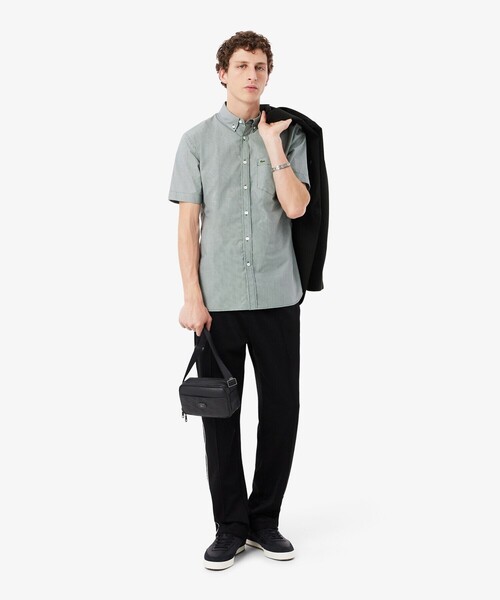 LACOSTE（ラコステ）の「モノグラム コンビネーションレポーターバッグ（ショルダーバッグ・メンズ・ブラック/ベージュ・FREE）」の15枚目の写真