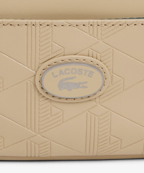 LACOSTE（ラコステ）の「モノグラム コンビネーションレポーターバッグ（ショルダーバッグ・メンズ・ブラック/ベージュ・FREE）」の5枚目の写真
