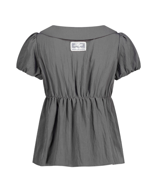 ILLIGO（イリゴ）の「フォーミングリボンパフブラウスチャコール（シャツ/ブラウス・レディース・その他・OS）」の5枚目の写真