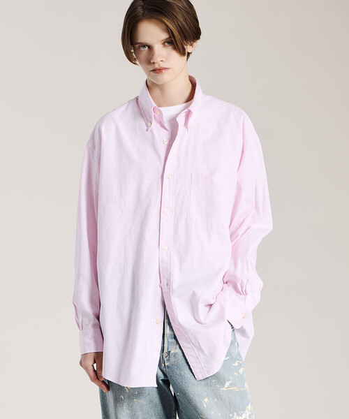 BROOKS BROTHERS（ブルックスブラザーズ）の「Brooks Brothers |〈別注〉ピンポイントオックスフォード ポロカラーボタンダウンシャツ WOMEN（シャツ/ブラウス・レディース・ピンク・S/M）」の15枚目の写真