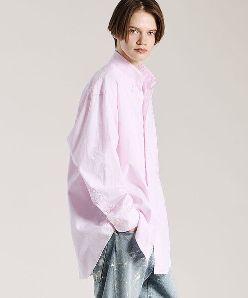 BROOKS BROTHERS（ブルックスブラザーズ）の「Brooks Brothers |〈別注〉ピンポイントオックスフォード ポロカラーボタンダウンシャツ WOMEN（シャツ/ブラウス・レディース・ピンク・S/M）」の17枚目の写真