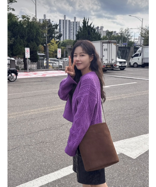 I BAG YOUR PARDON(アイバック ユア パードン)の「clover bucket BAG (4 colors)(ショルダーバッグ・レディース・ブラウン系その他/ブラウン/ブラック系/ブラック・FREE)」の9枚目の写真