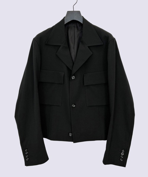 UJOH（ウジョー）の「【UJOH HOMME/ウジョー】Ulster Coller Short JKT（ブルゾン・メンズ・ベージュ/ブラック・4/5）」の2枚目の写真