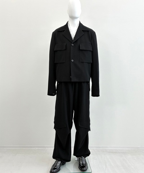 UJOH（ウジョー）の「【UJOH HOMME/ウジョー】Ulster Coller Short JKT（ブルゾン・メンズ・ベージュ/ブラック・4/5）」の3枚目の写真