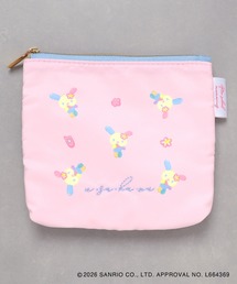 sanrio/サンリオ ウサハナ カラビナクリアマルチケースSS（ポーチ