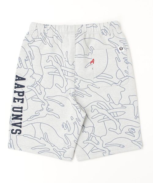 AAPE BY A BATHING APE（エーエイプバイアベイシングエイプ）の「AAPE MAIN SWEAT SHORTS(Camouflage)（スウェットパンツ・メンズ・オフホワイト・MEDIUM/SMALL/X-LARGE/XX-LARGE/LARGE）」の6枚目の写真