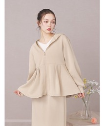 fifth（フィフス）の「【SETUP対応】フード付きジップパーカー（Tシャツ/カットソー）」