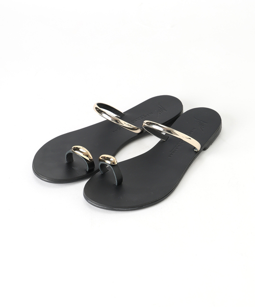 NICOLAS LAINAS（ニコラスライナス）の「NICOLAS LAINAS/ニコラスライナス メタルフラットサンダル（サンダル・レディース・ブラウン/ブラック・38/37/36/35）」の11枚目の写真