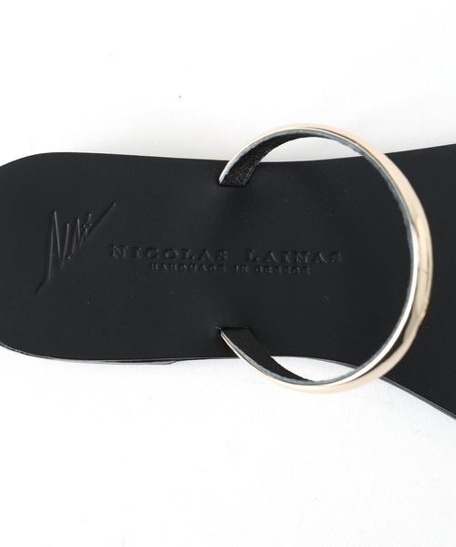 NICOLAS LAINAS（ニコラスライナス）の「NICOLAS LAINAS/ニコラスライナス メタルフラットサンダル（サンダル・レディース・ブラウン/ブラック・38/37/36/35）」の16枚目の写真