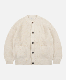 BOCACI WOOL ROUND CARDIGAN _ IVORY