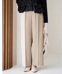 COHINA（コヒナ）の「とろみワンタックストレートパンツ 【低身長・小柄女性】（スラックス）」