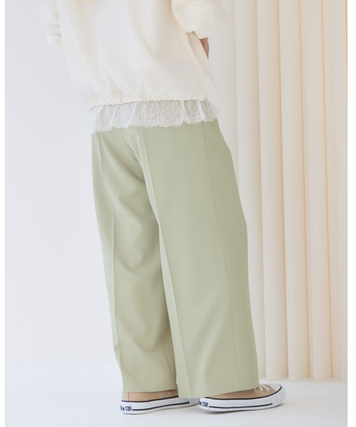 COHINA(コヒナ)の「とろみワンタックストレートパンツ 【低身長・小柄女性】(スラックス・レディース・ブラック/ホワイト/グリーン/ベージュ・XS-Short/S-Short/M-Short/XS-Regular/S-Regular/M-Regular)」の20枚目の写真
