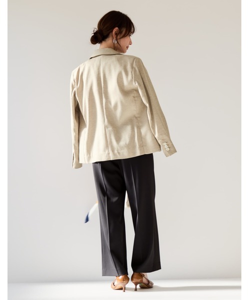 COHINA(コヒナ)の「とろみワンタックストレートパンツ 【低身長・小柄女性】(スラックス・レディース・ブラック/ホワイト/グリーン/ベージュ・XS-Short/S-Short/M-Short/XS-Regular/S-Regular/M-Regular)」の12枚目の写真