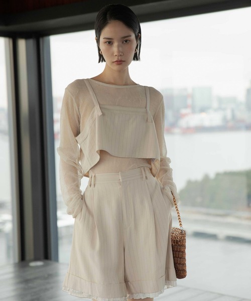 LEPSIM（レプシィム）の「《オフィスライン》ビスチェ　645359（キャミソール・レディース・ベージュ/グレー/チャコールグレー・FREE）」の3枚目の写真