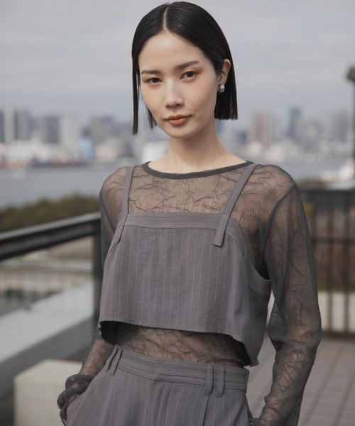 LEPSIM（レプシィム）の「《オフィスライン》ビスチェ　645359（キャミソール・レディース・ベージュ/グレー/チャコールグレー・FREE）」の4枚目の写真