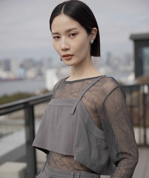 LEPSIM（レプシィム）の「《オフィスライン》ビスチェ　645359（キャミソール・レディース・ベージュ/グレー/チャコールグレー・FREE）」の5枚目の写真