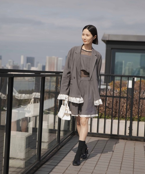 LEPSIM（レプシィム）の「《オフィスライン》ビスチェ　645359（キャミソール・レディース・ベージュ/グレー/チャコールグレー・FREE）」の9枚目の写真