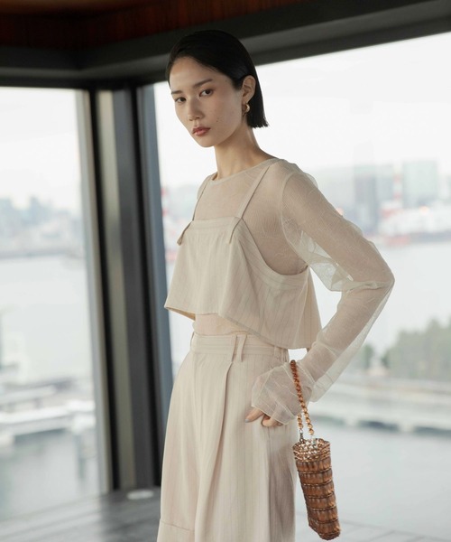 LEPSIM（レプシィム）の「《オフィスライン》ビスチェ　645359（キャミソール・レディース・ベージュ/グレー/チャコールグレー・FREE）」の10枚目の写真