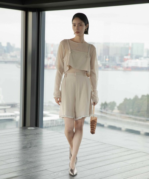 LEPSIM（レプシィム）の「《オフィスライン》ビスチェ　645359（キャミソール・レディース・ベージュ/グレー/チャコールグレー・FREE）」の13枚目の写真