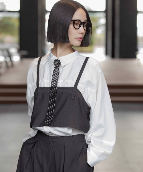 LEPSIM（レプシィム）の「《オフィスライン》ビスチェ　645359（キャミソール・レディース・ベージュ/グレー/チャコールグレー・FREE）」の15枚目の写真