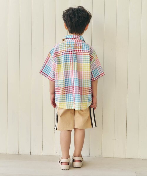 apres les cours（アプレレクール）の「アソートタックショートパンツ（その他パンツ・キッズ・グレー/ベージュ/チャコール/インディゴブルー・90/100/110/120/130/80）」の8枚目の写真