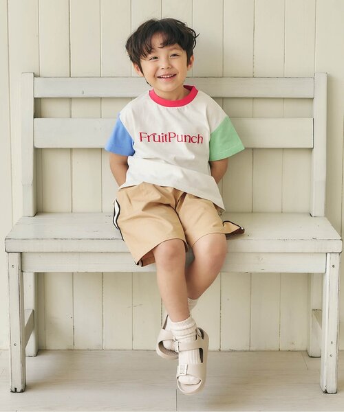 apres les cours（アプレレクール）の「アソートタックショートパンツ（その他パンツ・キッズ・グレー/ベージュ/チャコール/インディゴブルー・90/100/110/120/130/80）」の10枚目の写真