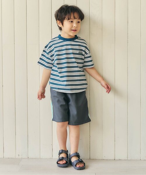 apres les cours（アプレレクール）の「アソートタックショートパンツ（その他パンツ・キッズ・グレー/ベージュ/チャコール/インディゴブルー・90/100/110/120/130/80）」の13枚目の写真