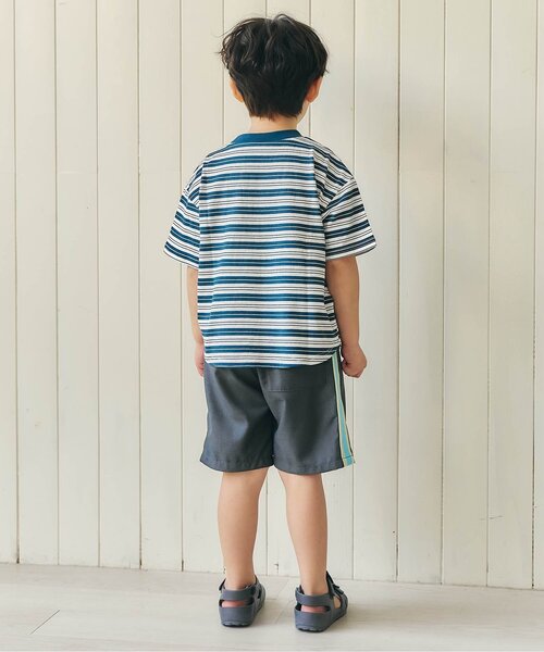 apres les cours（アプレレクール）の「アソートタックショートパンツ（その他パンツ・キッズ・グレー/ベージュ/チャコール/インディゴブルー・90/100/110/120/130/80）」の14枚目の写真