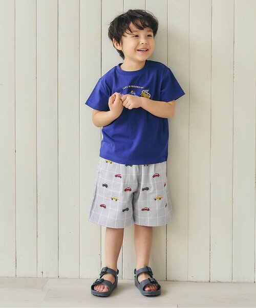 apres les cours（アプレレクール）の「アソートタックショートパンツ（その他パンツ・キッズ・グレー/ベージュ/チャコール/インディゴブルー・90/100/110/120/130/80）」の21枚目の写真