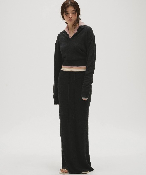 TODAYFUL（トゥデイフル）の「TODAYFUL Miniboucle Knit Skirt（スカート・レディース・ダークブラウン/ダークグレー・36/38）」の8枚目の写真