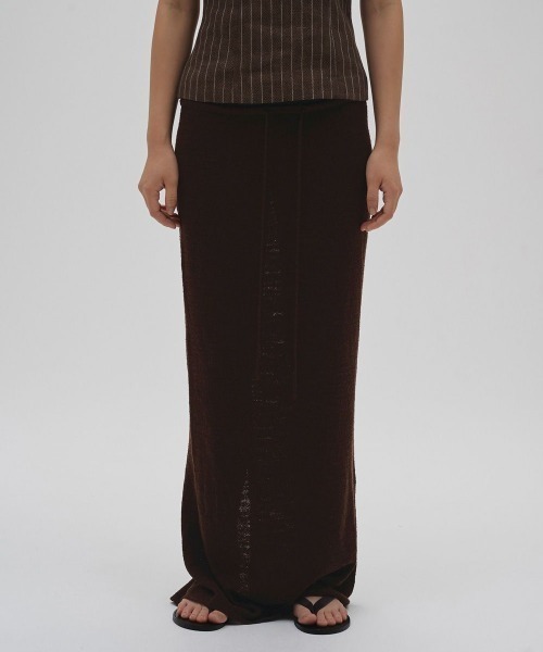 TODAYFUL（トゥデイフル）の「TODAYFUL Miniboucle Knit Skirt（スカート・レディース・ダークブラウン/ダークグレー・36/38）」の14枚目の写真