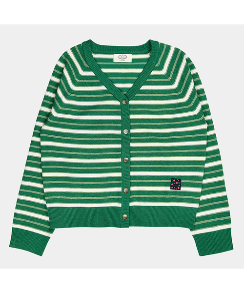 PIGMENT（ピグメント）の「ダンVカラーガーディガン (ZYCD251217)（カーディガン/ボレロ・レディース・ネイビー/オートミール/グリーン・FREE）」の3枚目の写真