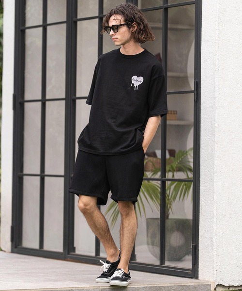 CAMBIO(カンビオ)の「mt10414- ビッグシルエットプリントT(Reopard Heart) Tシャツ(2601127MCB)(Tシャツ/カットソー・メンズ・ブラック/ホワイト/ミックスグレー・S/XL/L/M)」の8枚目の写真
