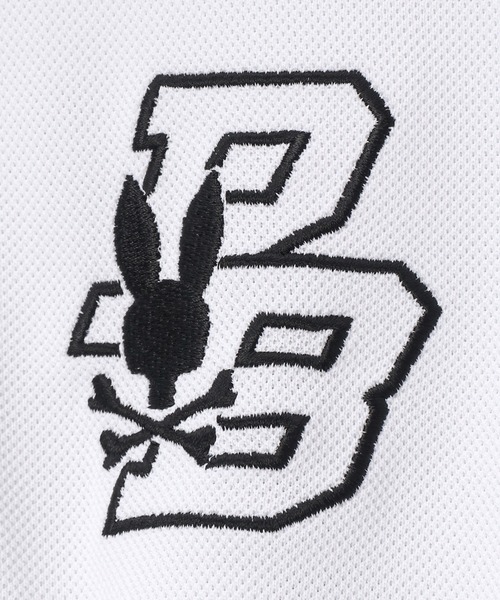 Psycho Bunny（サイコバニー）の「[GOLF]ライトカノコ サークルロゴ刺繍ポロシャツ（ポロシャツ・メンズ・ブラック/ホワイト・X-LARGE/LARGE/MEDIUM）」の13枚目の写真