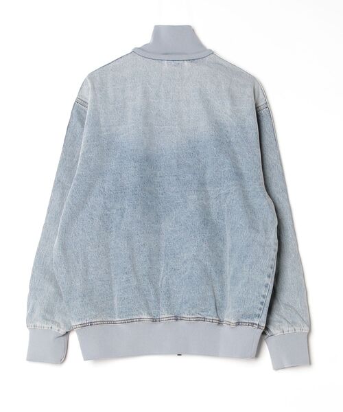 adidas（アディダス）の「デニム ファイヤーバード トラックトップ atmos（ジャージ） / アディダスオリジナルス adidas Originals（デニムジャケット・メンズ・ブルー・LARGE/X-LARGE/3XL/XX-SMALL/X-SMALL/MEDIUM/SMALL/XX-LARGE）」の8枚目の写真