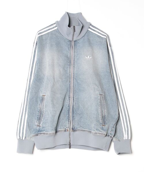 adidas（アディダス）の「デニム ファイヤーバード トラックトップ atmos（ジャージ） / アディダスオリジナルス adidas Originals（デニムジャケット・メンズ・ブルー・LARGE/X-LARGE/3XL/XX-SMALL/X-SMALL/MEDIUM/SMALL/XX-LARGE）」の10枚目の写真